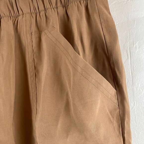 Abercrombie & Fitch Jogger Pull On Pant Size M TALL LONG High Rise Khaki Brown - Picture 4 of 13